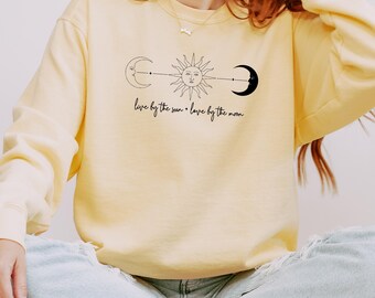 Mystic Moon And Sun Sweatshirt, Mystical Moon Phase Sweatshirt, Moon Phase Sweatshirt, Boho Moon Sweatshirt, Celestial Moon Sweatshirt