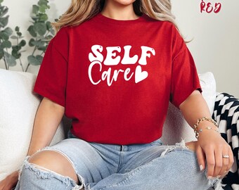 Self Care Shirt, Self Care Retro Shirt, Funny Frog Shirt, Birthday Gift For Her, Cottagecore Frog Shirt, Positive Vibe