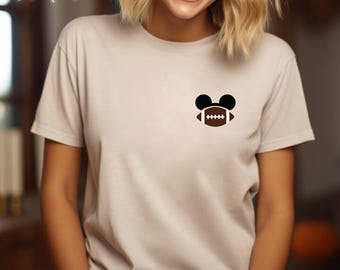 Mickey Football Shirt, Mickey Ears Shirt, Disney Shirt, Game Day Shirt, Mickey Football Game Shirt, Run Disney Shirt, Disney Family Shirt