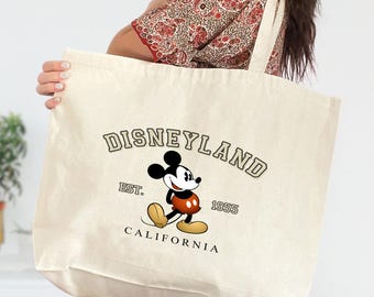 Disneyland California Mickey Mouse Tote Bag , Mickey Tote Bag, Mickey Bag, Disneyland Est 1955 Tote Bag, DisneyWorld Tote Bag