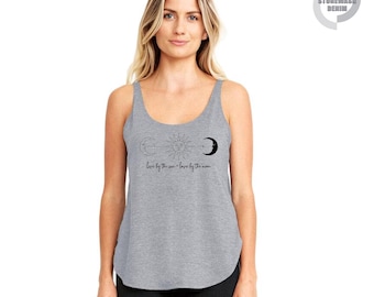 Mystic Moon And Sun Tank Top, Mystical Moon Phase Tank Top, Moon Phase Tank Top, Boho Vintage Moon Tank Top, Celestial Moon Tank Top