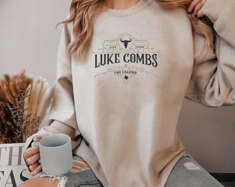 Luke Combs The Legends Est 1990 Sweatshirt, Country Music Sweatshirt, Luke Combs Bullhead Tour 2023 Sweatshirt, Music Lovers Sweatshirt