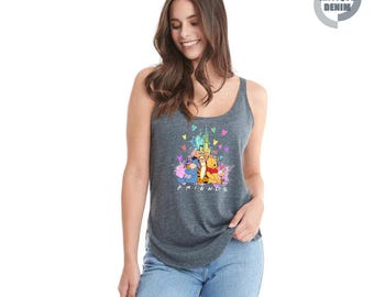 Retro Winnie The Pooh Tank Top, Pooh And Friends Tank Top, Disney Pooh Tank Top, Pooh Tank Top, Pooh Bear And Co Tank Top