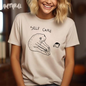Funny Frog Self Care Shirt, Funny Frog Self Care Retro Shirt, Funny Frog Shirt, Birthday Gift For Her, Cottagecore Frog Shirt, Positive Vibe