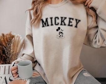 Cute Disney Mickey Mouse Sweatshirt, Magic Kingdom Sweatshirt, Family Birthday Gift, Mickey Mouse Sweatshirt, Disney Vacation Sweatshirt