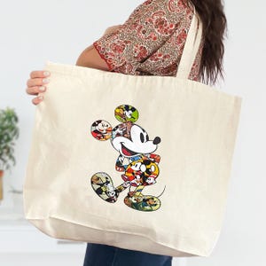 Mickey Mouse Tote Bag , Mickey Tote Bag, Mickey Bag, Disney Tote Bag, DisneyWorld Tote Bag, Disneyland Tote, Disney Character Bag