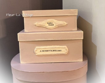 Deckeldose Frauenkopf ANTIQUE BOX Bijoux encadré Coffret Shabby buste Boîte