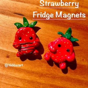 Strawberry Fridge Magnets