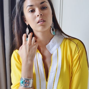 Autumn Dress Mariam  Yellow Caftan Kaftan- home dress,resortwear, wedding, beach cover up,beach kaftan,gift for her,Eid