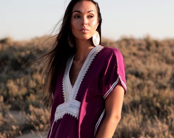 PREORDER-Spring Kaftan Dress Pink Plum Marine Resort Caftan Kaftan -beach cover ups,resortwear,loungewear,maxi dress,vacation,holiday, Gifts