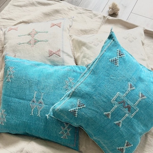 Moroccan Cactus Boho Pillows, Cactus silk pillow,Moroccan Sabra cushion,handmade cactus silk pillow, home decor, home gift,holiday gift