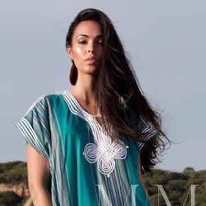 Autumn Blue Kaftan, Turquoise blue Caftan Kaftan loungewear, as beachwear,beach cover ups,home dress,holiday,Eid,gift for her,retreat dress