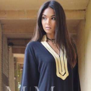 Autumn Kaftan, Black Mariam Kaftan- caftan, kaftanwear, resortwear, beach cover ups, birthday gifts, moroccan kaftan,,,Autumn dress,holiday