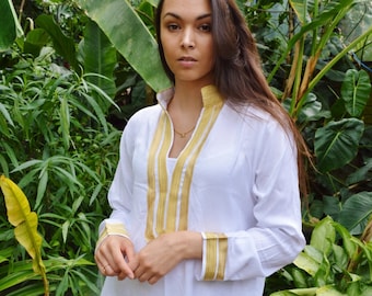 Kaftan White Caftan Kaftan-loungewear,resortwear, beach kaftan, moroccan, holiday kaftan,beach kaftan, stay home gift,  Etsy's Pick