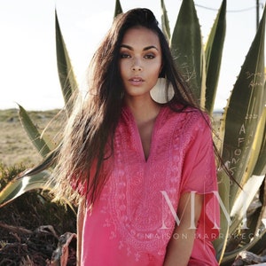 PREORDER-Autumn Pink Caftan Kaftan Berber -Lounge, resort kaftan,baby shower gifts,home dress,nursing gown, maternity,holiday dress,Eid