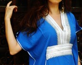 Damigelle Caftano Blu Marine - regali per la sposa, regali per le damigelle, matrimoni in spiaggia, caftani per la luna di miele, abiti da casa, caftano da spiaggia, regali per lei