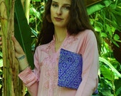Christmas Gift Ideas, Moroccan Purple Pattern Fabric Hand Clutch Berber style-bag, tote, handbag, purse, holiday gifts, gifts for her, mum