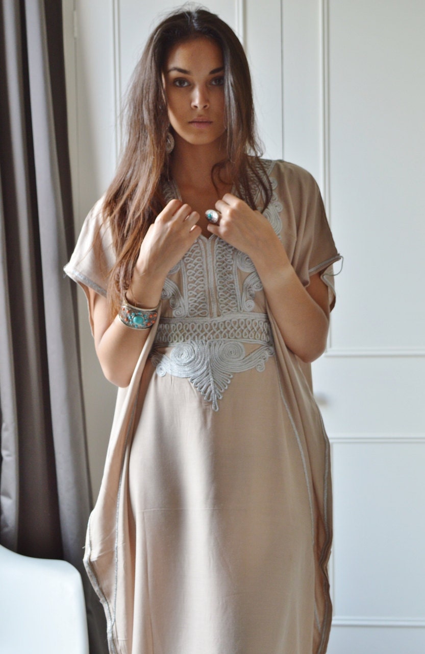 The Radiant Dream Kaftan in Beige
