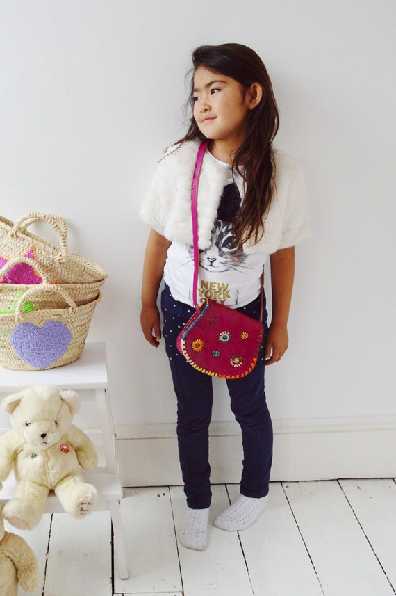 Gifts, Kids Pink Shoulder Bag-Moroccan Satchel Cross Shoulder Straps Berber style-bag, tote, handbag, purse, gifts, gift to girls,holiday
