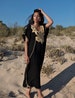 Autumn Black Gold Marrakech Resort Caftan Kaftan -beach cover ups,resort dress,lounge dress, maxi dress,birthday gifts, dress, vacation 