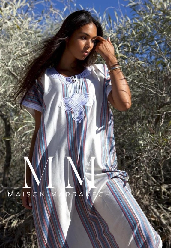 New Summer White Bedouin Resort Kaftan, dress, Caftan loungewear, beachwear,cover ups, resort wear,home dress,gift for her,christmas gift