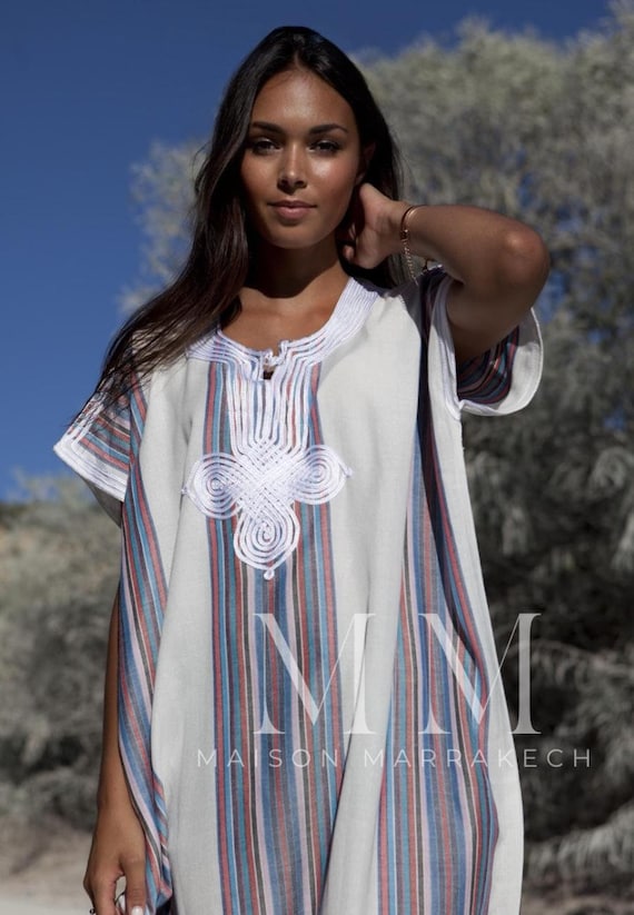 Summer White Kaftan Moroccan Resort Caftan Kaftan Bedoin-lounge dress,hime dress,beach dress beach cover ups,maternity,vacation,holiday gift