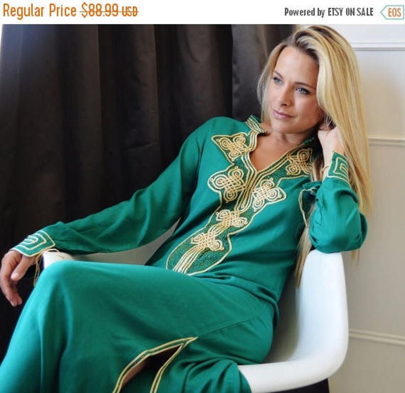 emerald green spring dress