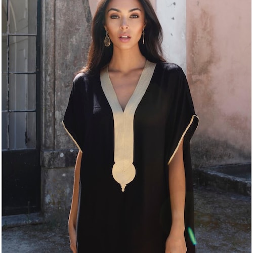 black and gold beach dress Cut Out Gold Starfish Detail Sleeveless Mini Dress In Black | EGO US