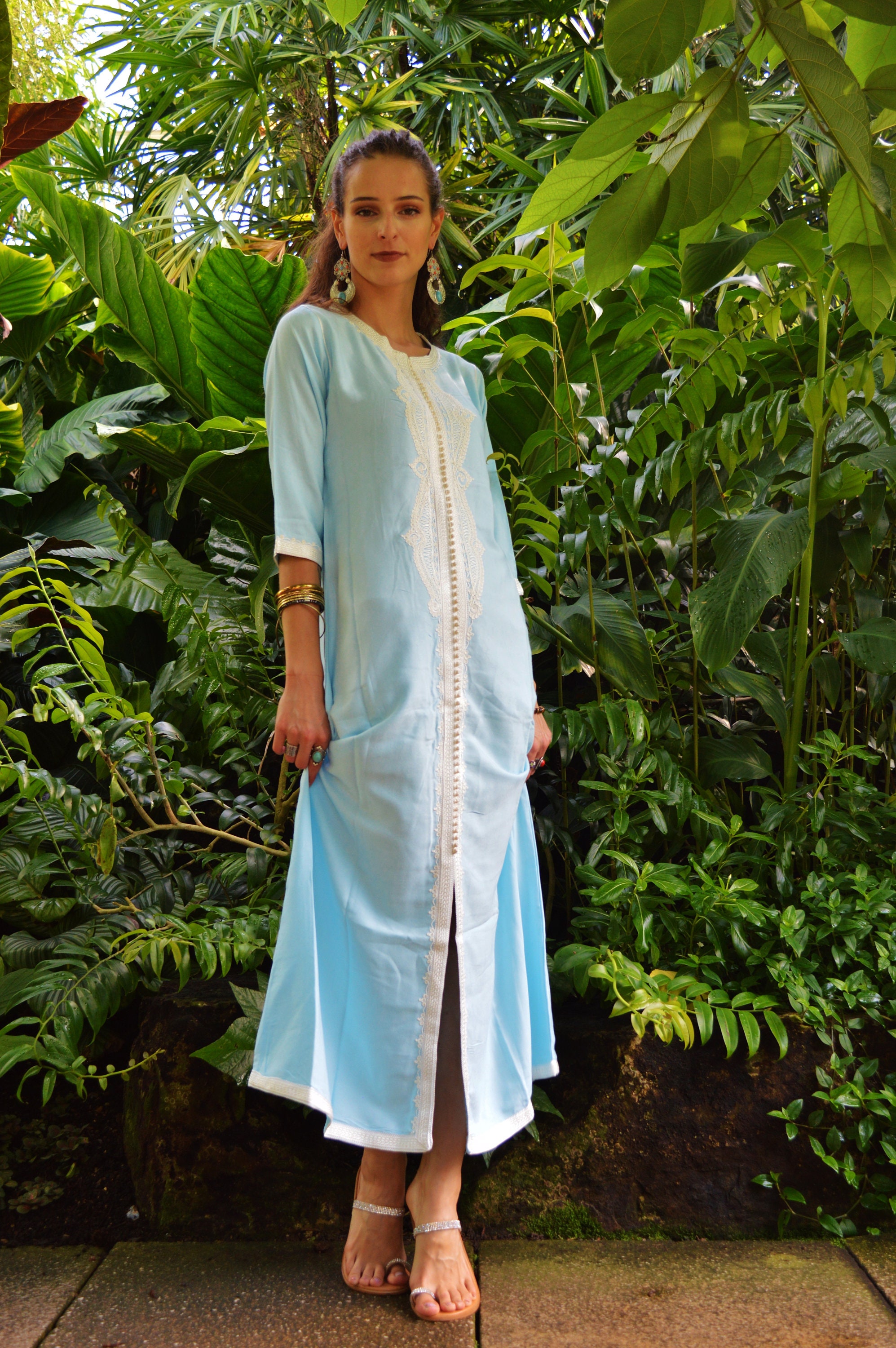 Bela & Nuni Light Blue Kaftan