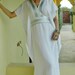 Autumn White Resort Caftan Marine - beach kaftan, maternity wear, honeymoon, birthday gifts her, dress,beach kaftan, gift,vacations