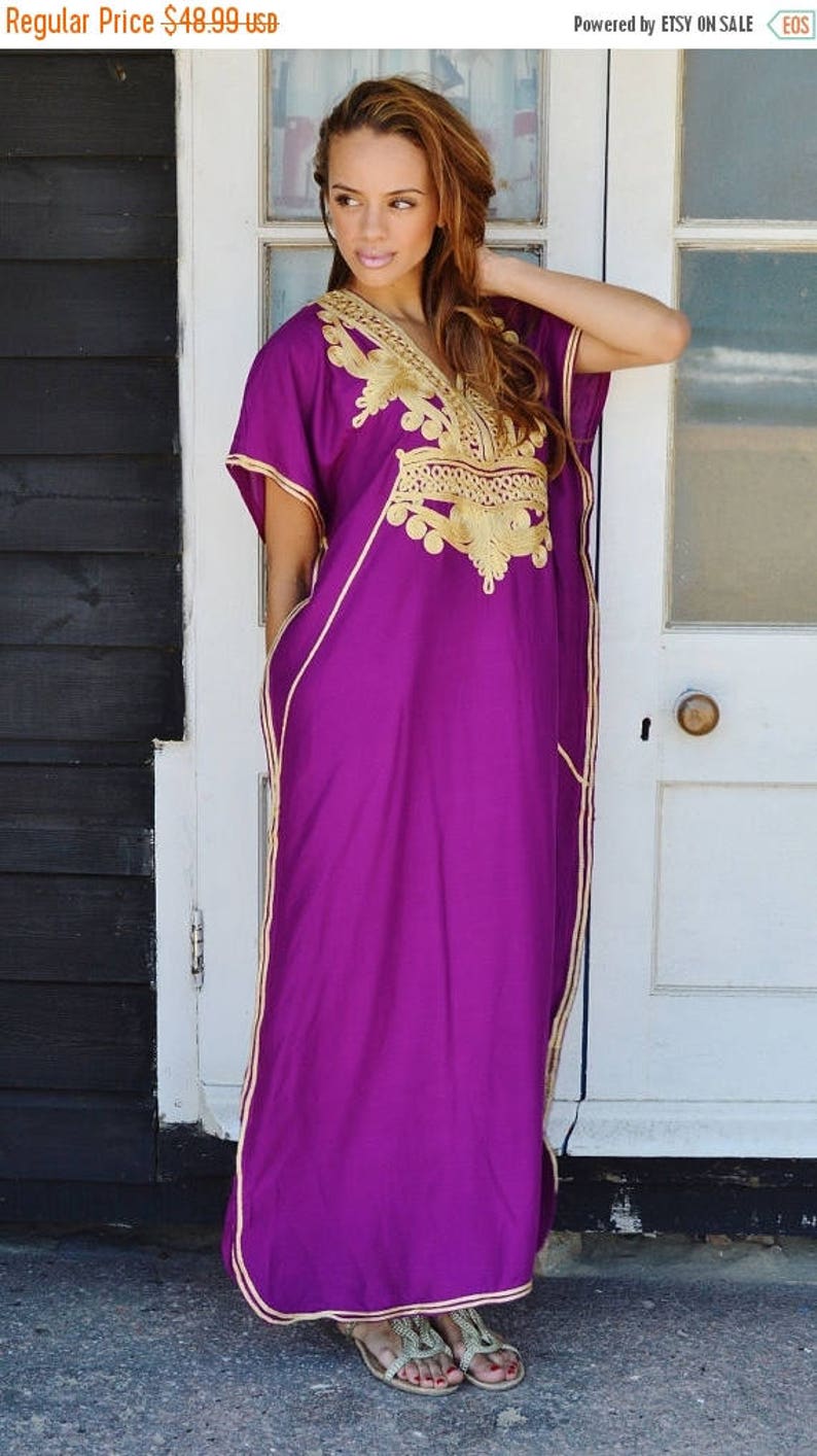 Royal Purple and Gold Dresses
