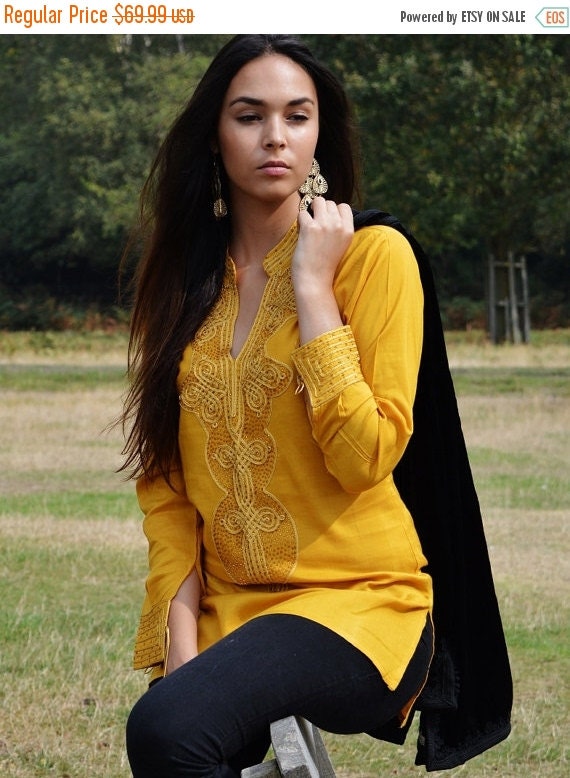 dark yellow womens tops