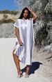 Autumn White Bedouin Resort Kaftan, dress, Caftan loungewear, beachwear,cover ups, resort wear, maternity kaftan, dress, moroccan kaftan 