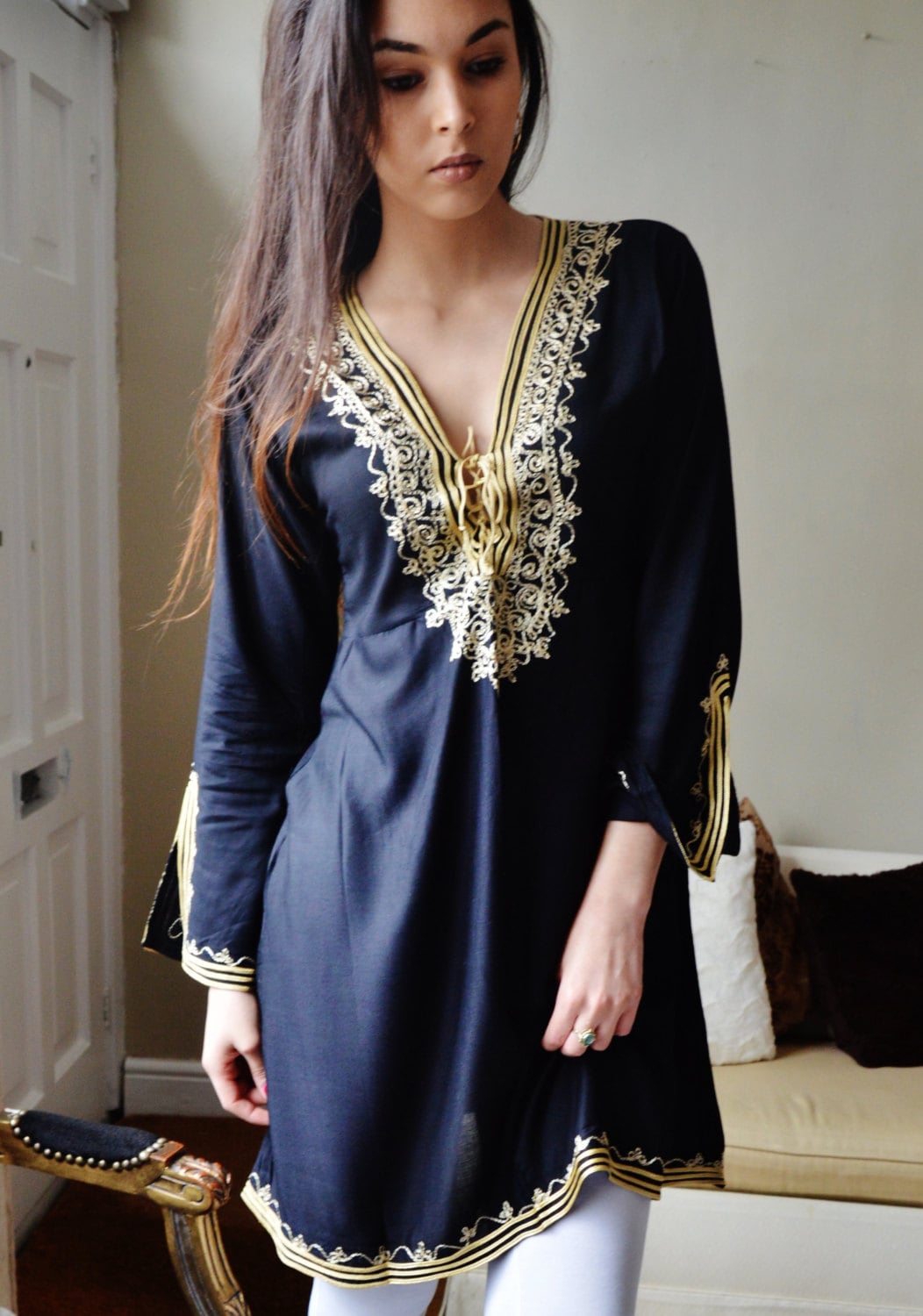 Embroidered Ladies Tunics to wear over jeans 
