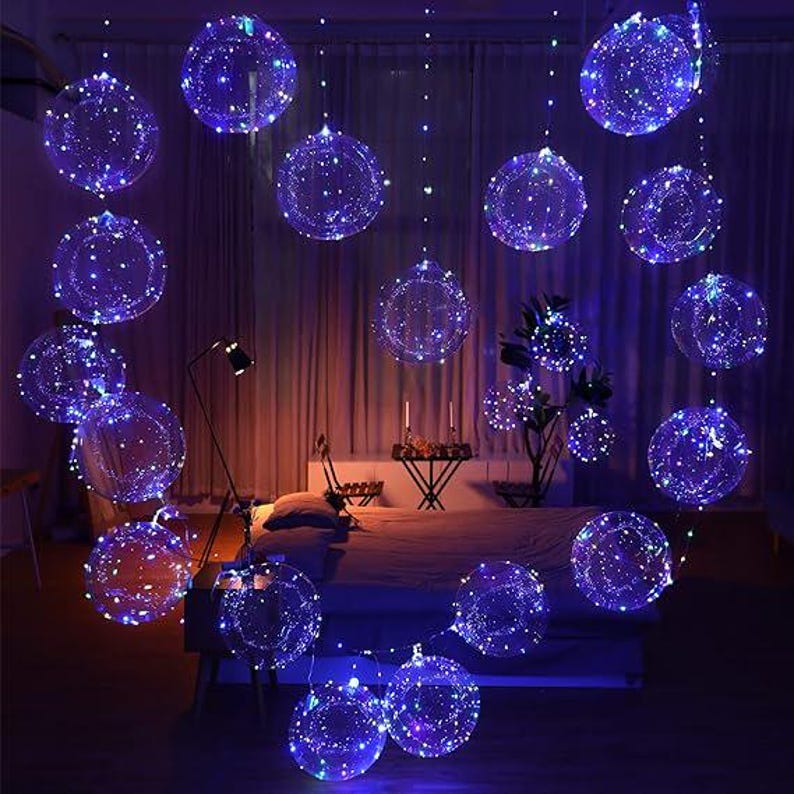 Light up Led Balloons, 18 Packs Party Balloon Cell Battery Included ...