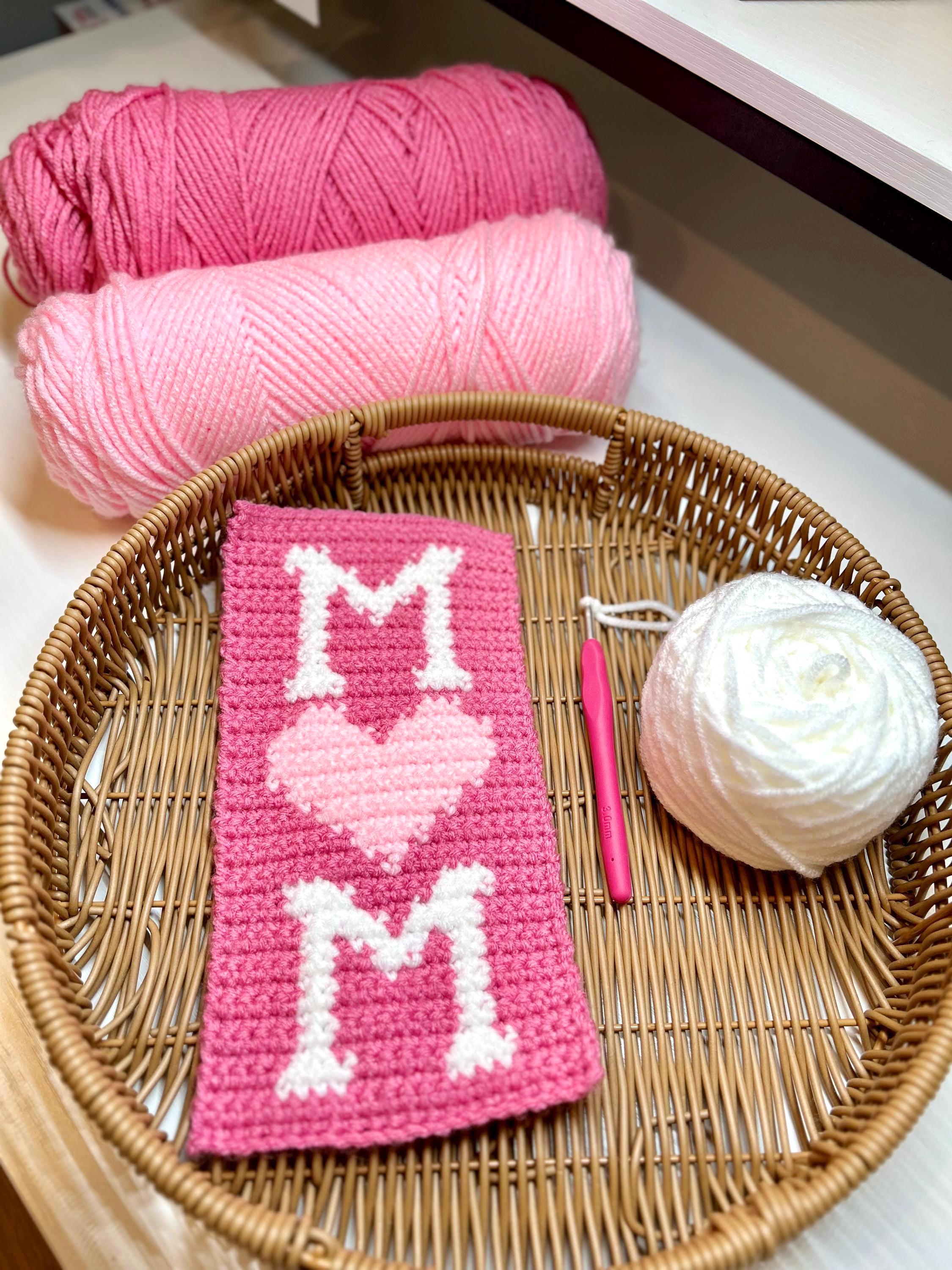 I Love Mom Tapestry Crochet Pattern Instructions: Instant PDF