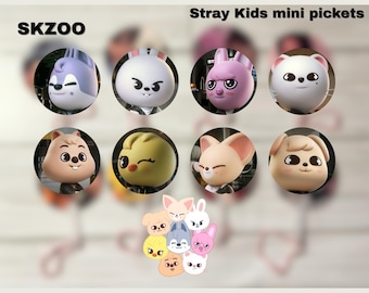 K-pop Stray Kids SKZOO Mini Fan Picket Keychain - Etsy