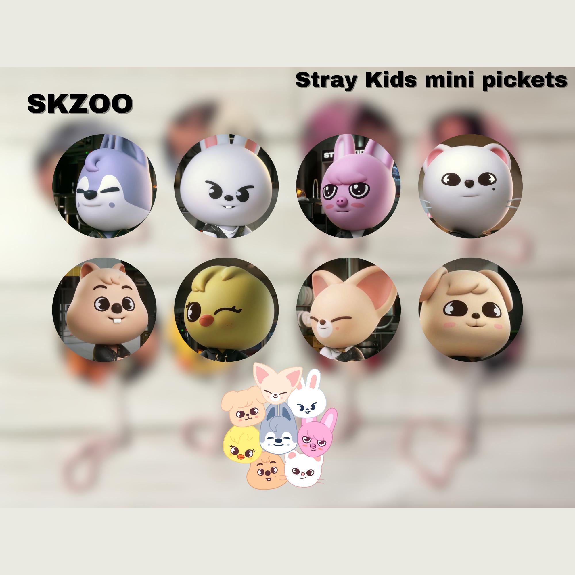 K-pop Stray Kids SKZOO Mini Fan Picket Keychain - Etsy
