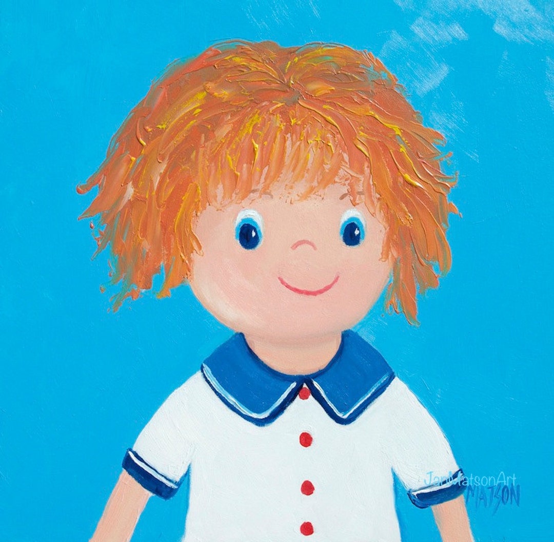 BOYS Nursery Painting Kids Wall Art Nursery Decor Boys Room Etsy