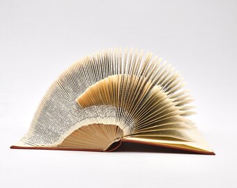 Asymetrical Book Sculpture - altered Book