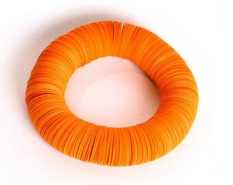 light orange: Bracelet CARTA - paper jewelry