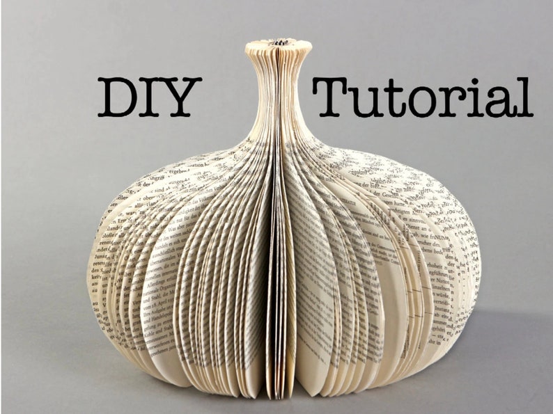 DIY Tutorial Template for the book sculpture Carafe II image 4