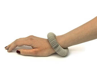 grey: Bracelet CARTA - paper jewelry