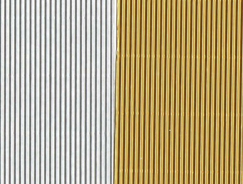 Golden or silver corrugated cardboard Large sheets 13x 9 for crafting Bild 1
