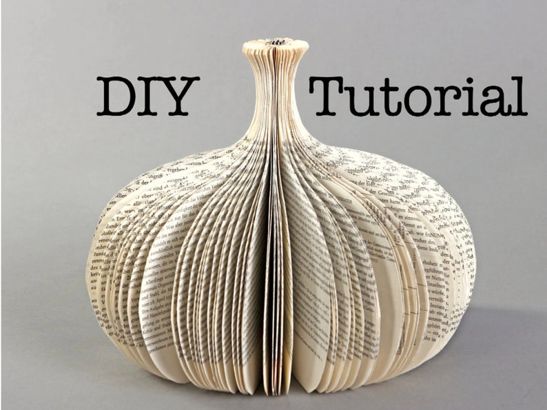 5 sizes DIY book sculpture: Template Tutorial for Flacon III image 3