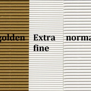 Golden or silver corrugated cardboard Large sheets 13x 9 for crafting Bild 2