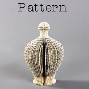 5 sizes DIY Template + Tutorial for the book sculpture - The Perfume I