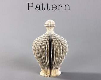 5 sizes DIY Template + Tutorial for the book sculpture - The Perfume I