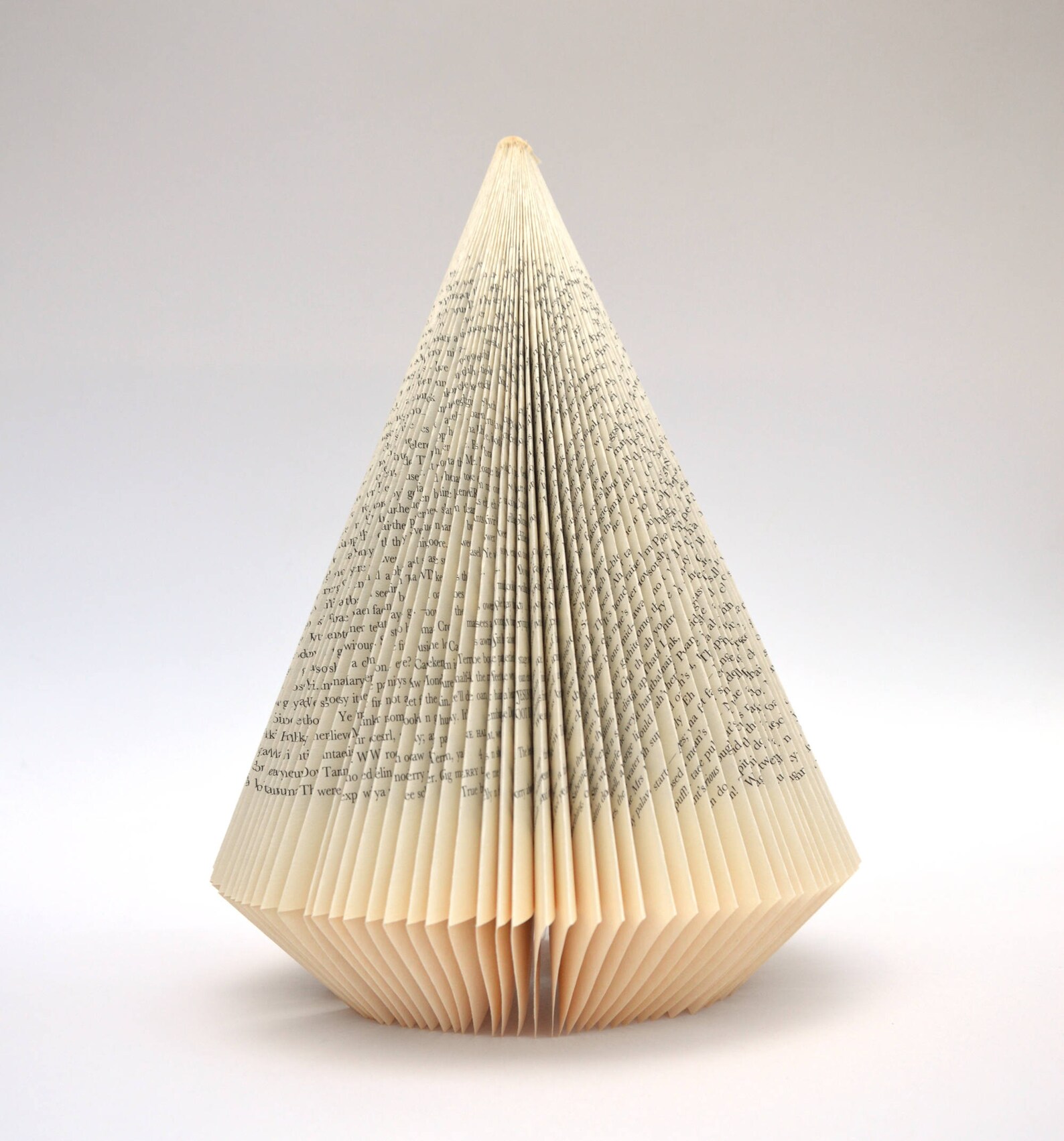 4 Christmas Trees: Folded Book Sculpture Altered Books - Etsy