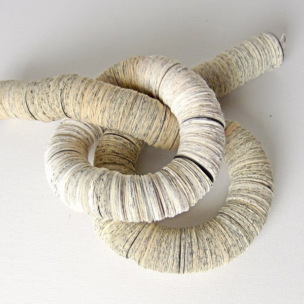 Set of Necklace and Bracelet- made of Book pages